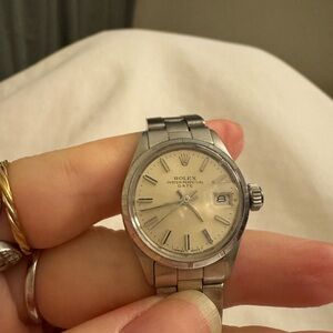 Rolex Oyster Perpetual Cream Dial Watch model 6519